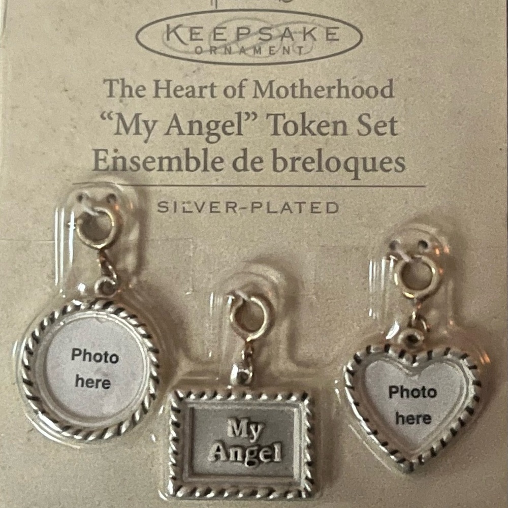 Vintage Hallmark The Heart of Motherhood Photo Charms ‘My Angel’ Token Set